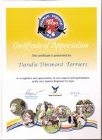 Certificate of Appreciation